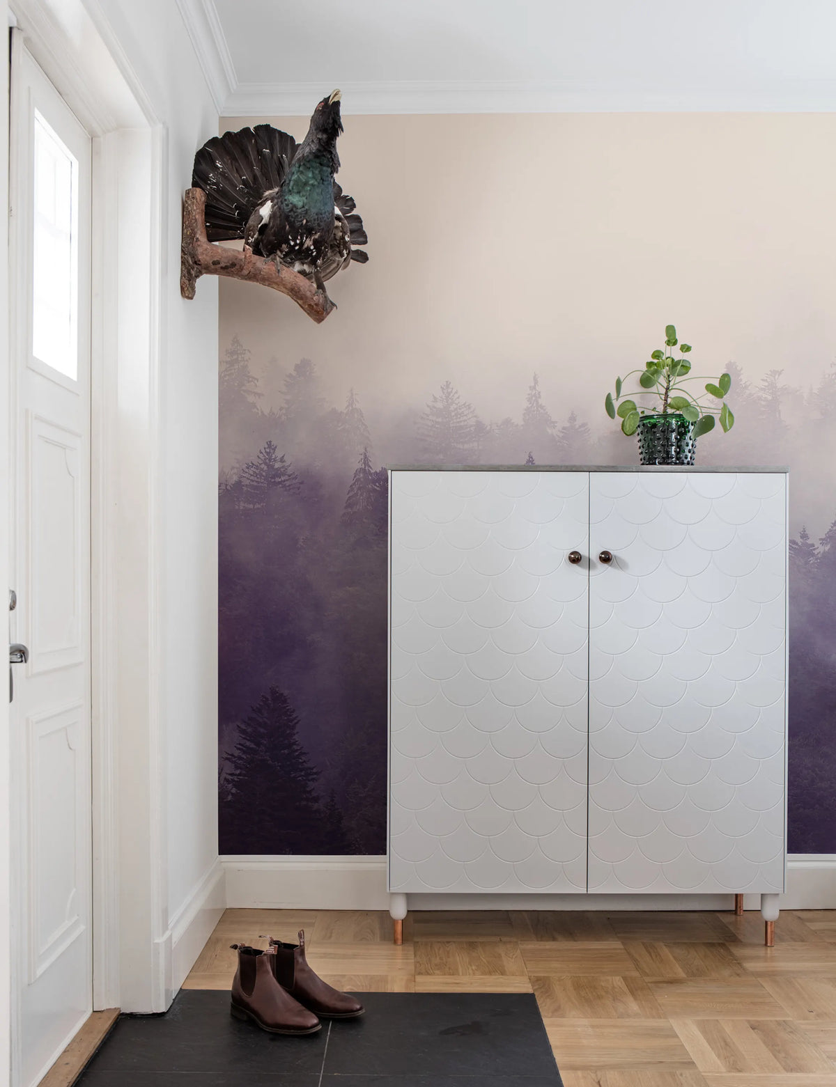 Fir Forest Mural Wallpaper - room preview 03