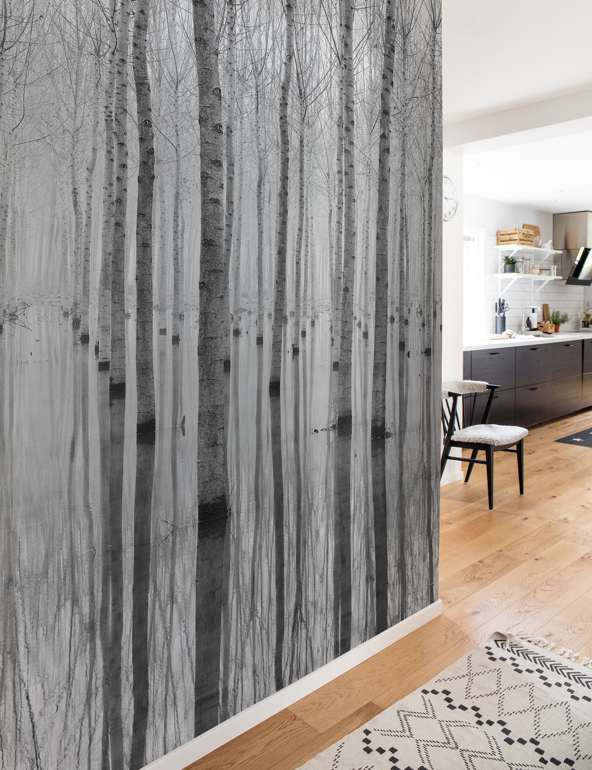 Birch Echo Mural Wallpaper - room preview 03