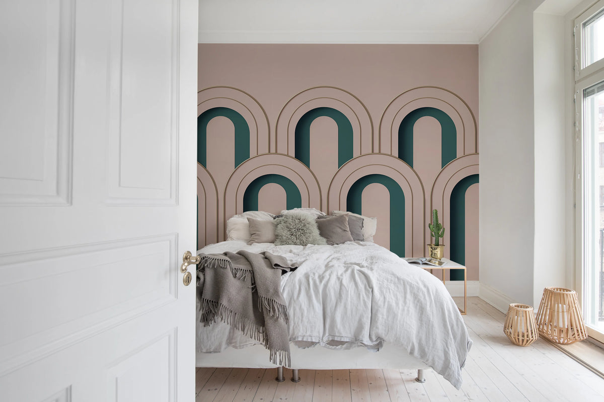Arch Deco Mural Wallpaper - room preview 03