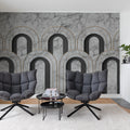 Arch Deco, Marble Mural Wallpaper - room preview 03