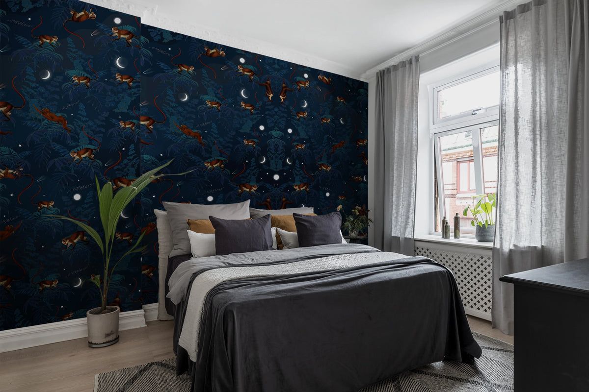 Space Monkey Mural Wallpaper - room preview 03