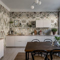 The Swedish Forest, White Mural Wallpaper - room preview 03