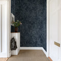 Twining Vines, Navy Mural Wallpaper - room preview 03