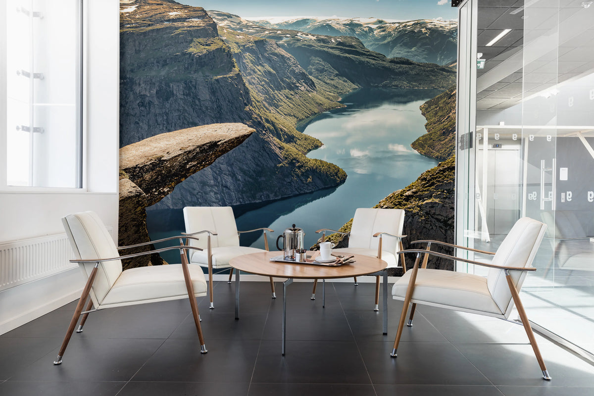 Trolltunga Mural Wallpaper - room preview 03
