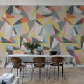 Retro Geometry Mural Wallpaper - room preview 03