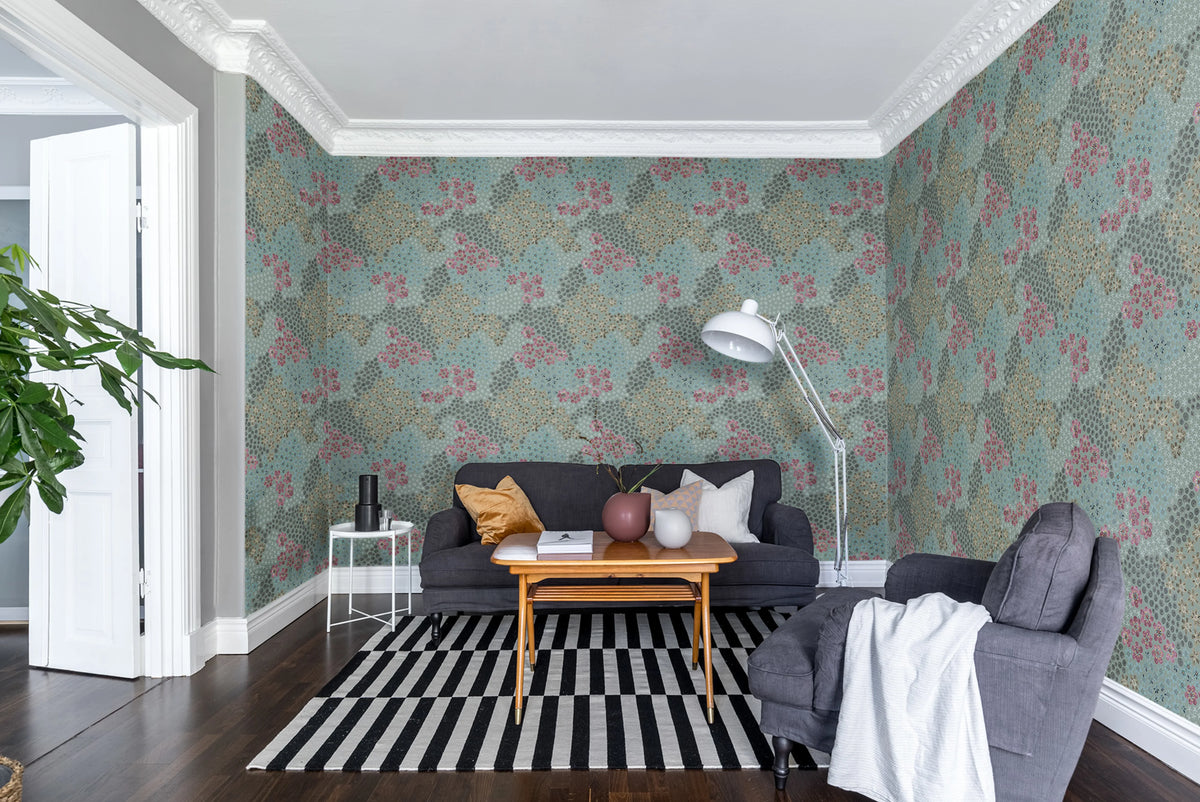 Perennials, Evening Mural Wallpaper - room preview 03