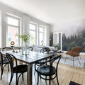 Misty Fir Forest Mural Wallpaper - room preview 03