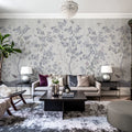 Chinoiserie Chic, Pearl Gray Mural Wallpaper - room preview 03