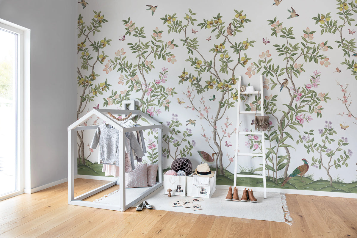 Chinoiserie Chic Mural Wallpaper - room preview 03