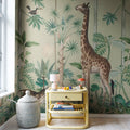 Giraffes Stroll, Sunny Mural Wallpaper - room preview 03