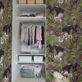 Alluring Panthers, Pink Mural Wallpaper - room preview 03