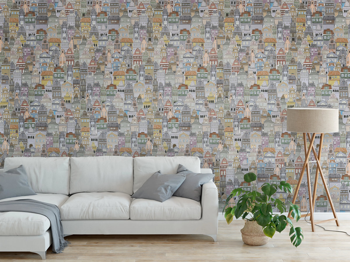 Notting Hill Mural Wallpaper - room preview 03