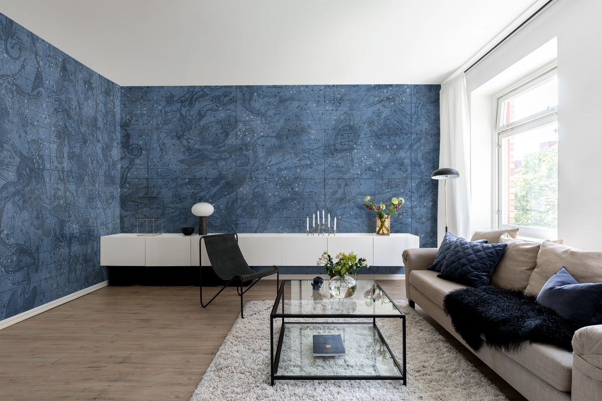 Star Map Mural Wallpaper - room preview 03