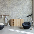 Star Map, White Mural Wallpaper - room preview 03