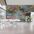 Dripping Rainbow Mural Wallpaper - room preview 03