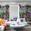 Concrete Art Mural Wallpaper - room preview 03