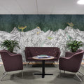 Dinosaur Mountain, Nightfall Mural Wallpaper - room preview 03