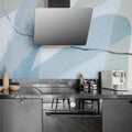 Asana, Ocean Blue Mural Wallpaper - room preview 03