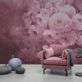 Harmony, Fuchsia Mural Wallpaper - room preview 03