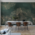 Opulence, Jade Mural Wallpaper - room preview 03