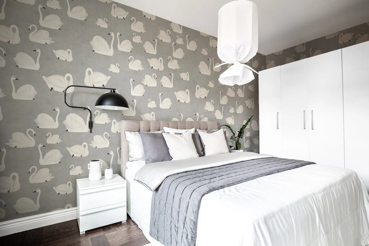 Cygne Mural Wallpaper - room preview 03