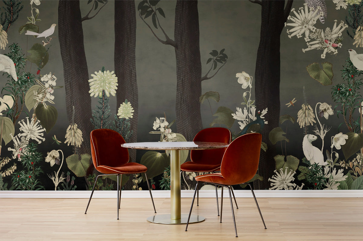 Rabbit Hole, Moss Mural Wallpaper - room preview 03