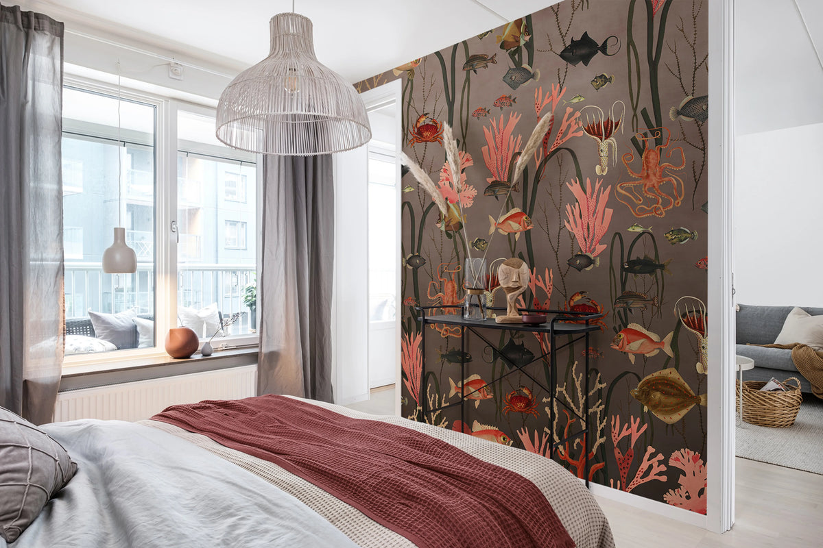 Aquatic Life, Coral Mural Wallpaper - room preview 03