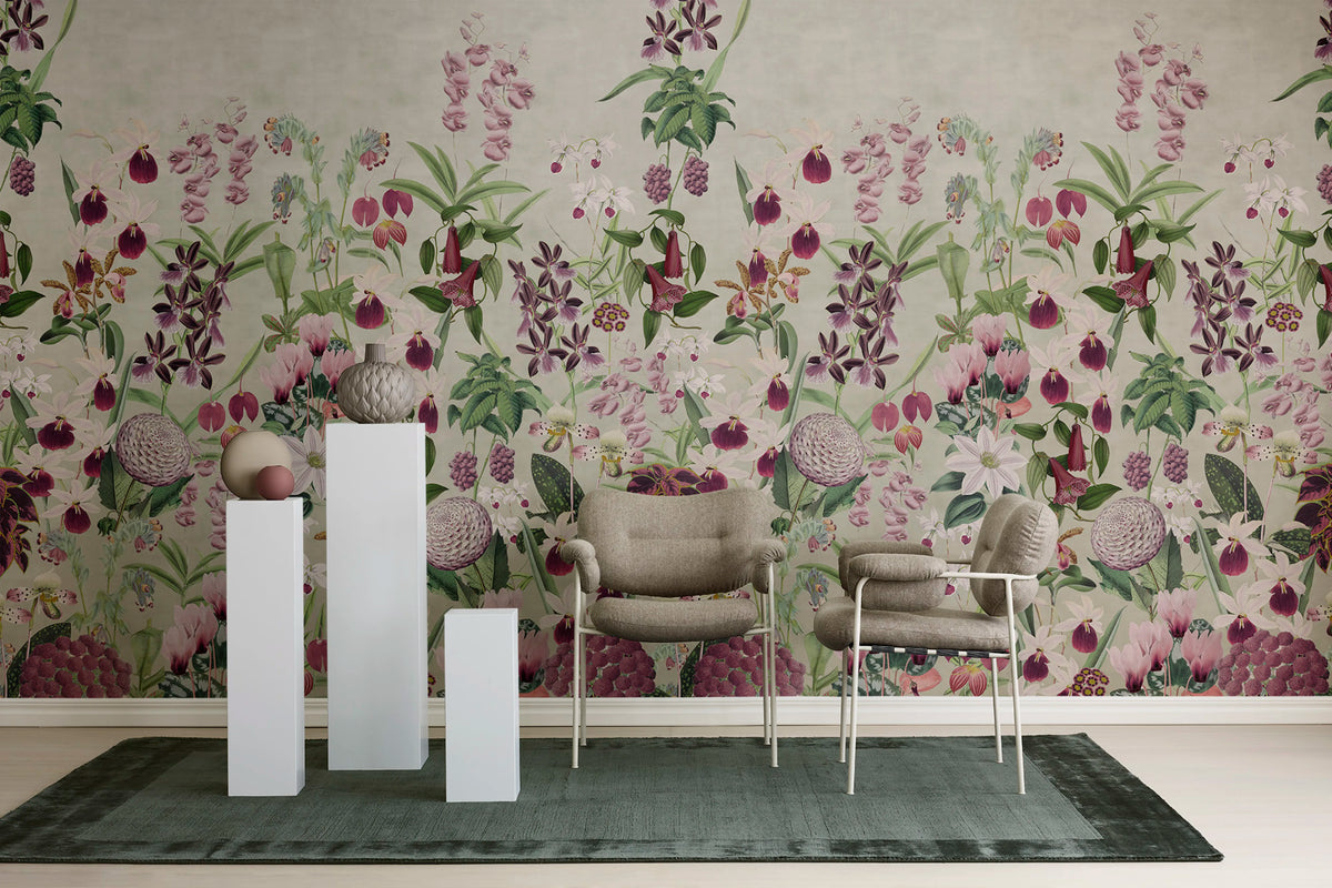 Alices Garden Mural Wallpaper - room preview 03