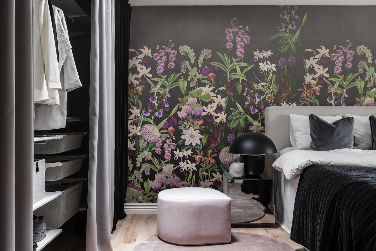 Alices Garden, Midnight Mural Wallpaper - room preview 03
