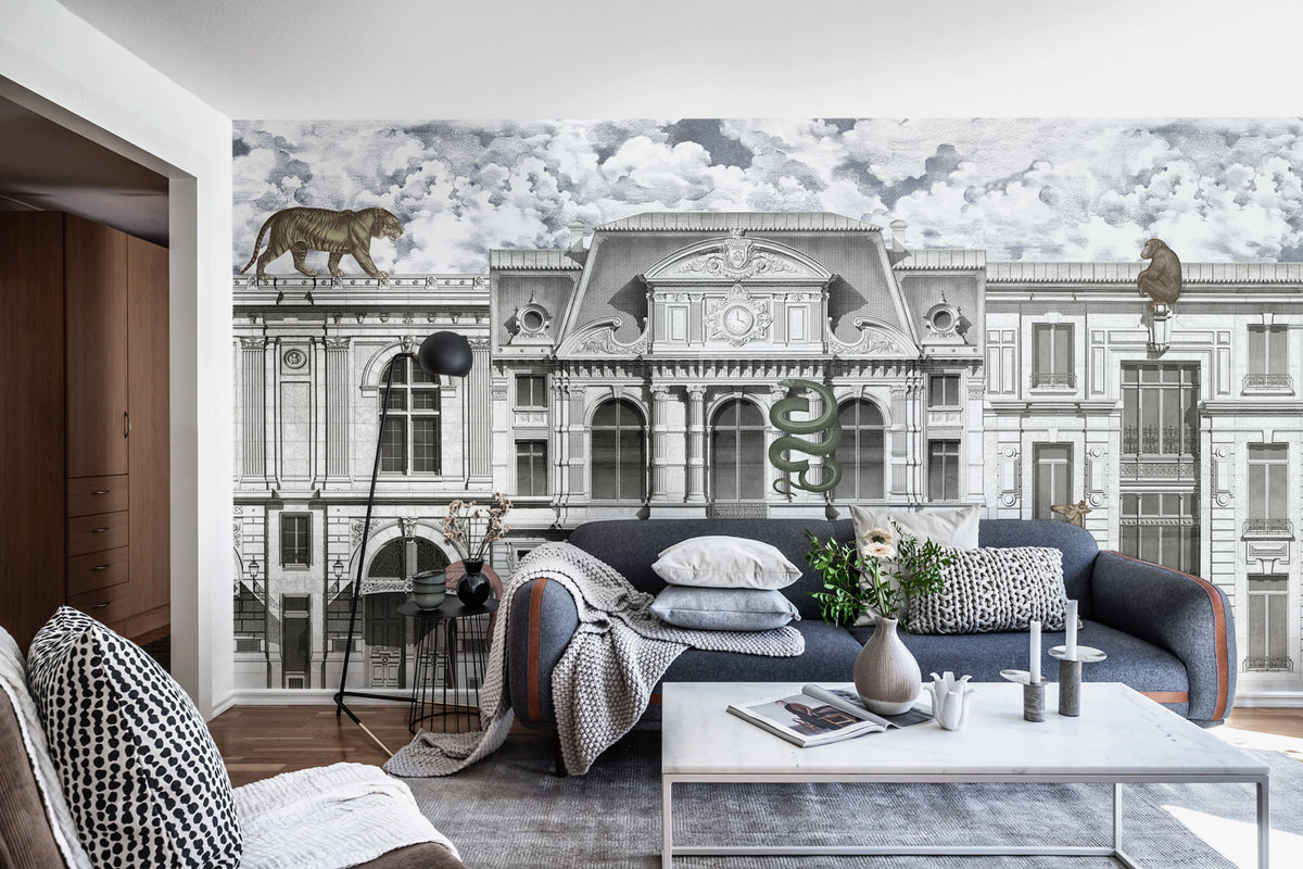 Animal Avenue, Colorful Mural Wallpaper - room preview 03