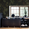 Hexagon Leaves Mural Wallpaper - room preview 03