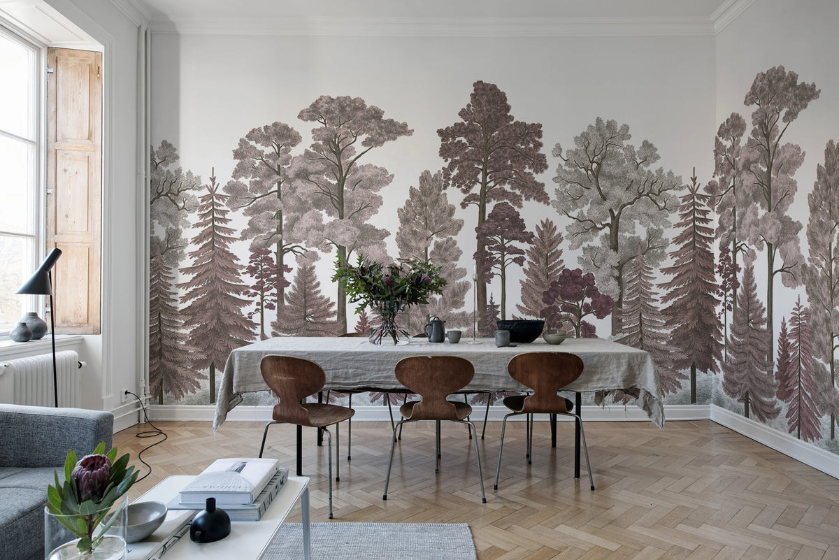 Scandinavian Bellewood, Dawn Mural Wallpaper - room preview 03