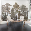Scandinavian Bellewood, Fall Mural Wallpaper - room preview 03