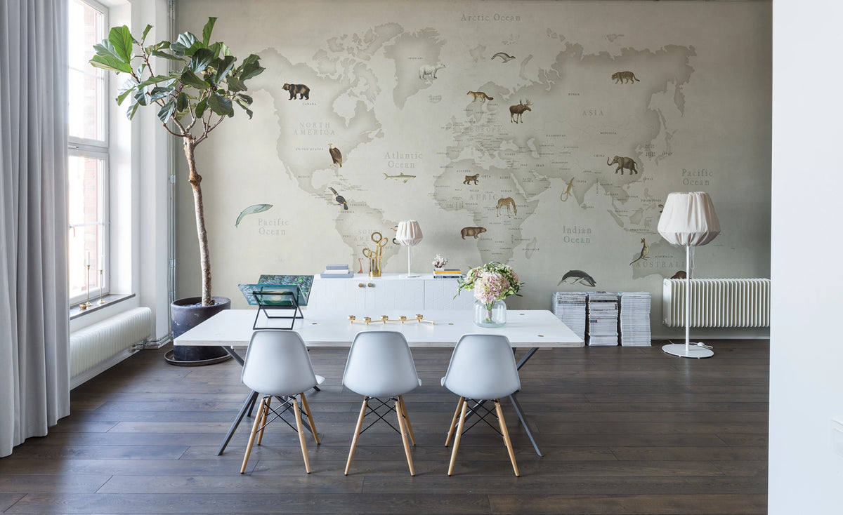 Animal World Mural Wallpaper - room preview 03