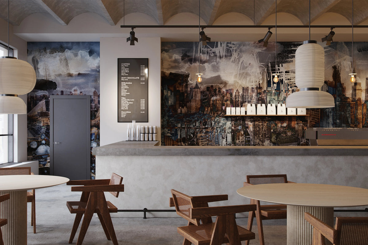 Dystopia Mural Wallpaper - room preview 03