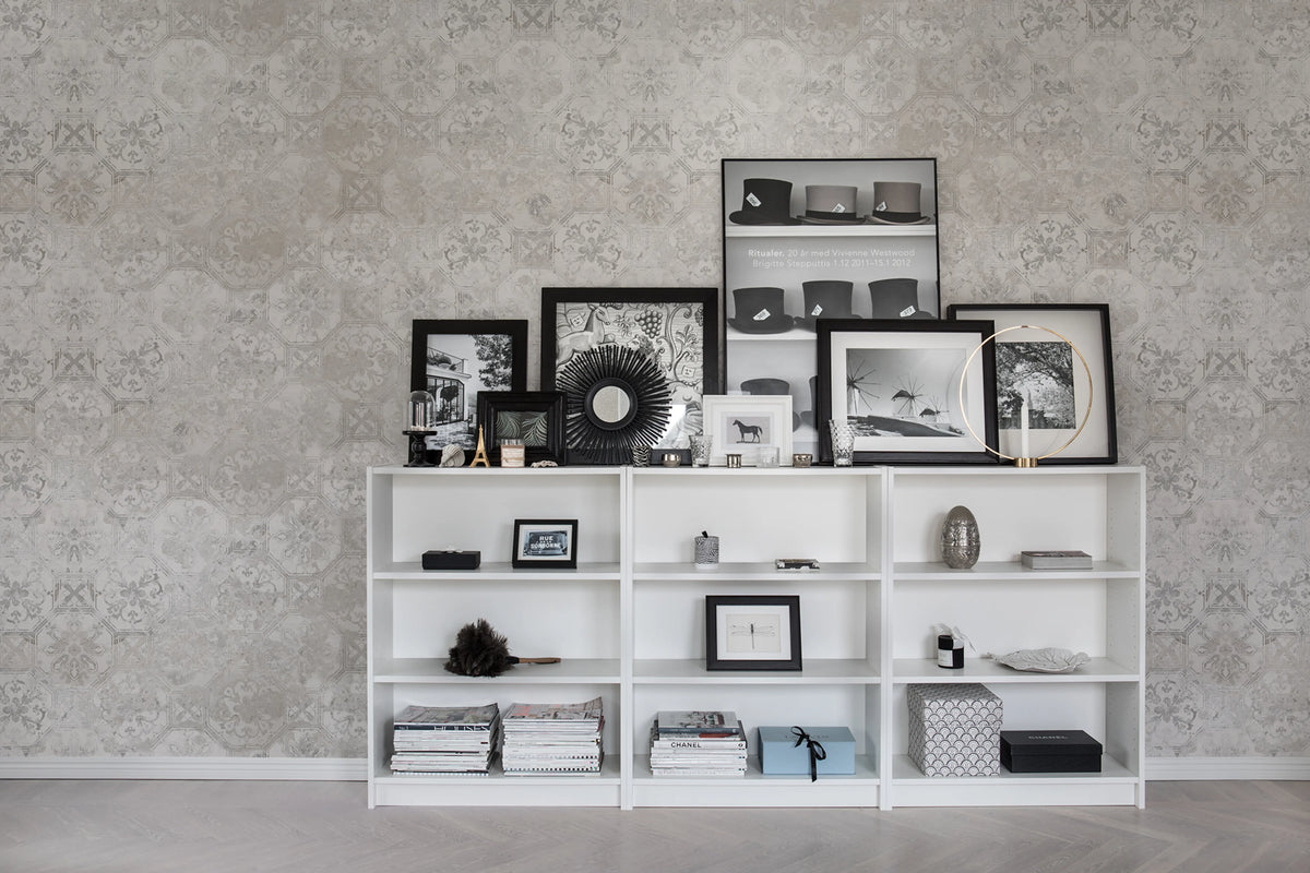 Oriental Tiles, Sand Mural Wallpaper - room preview 03