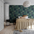 Madagascar, Teal Mural Wallpaper - room preview 03