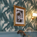 Palm Spring, Teal Mural Wallpaper - room preview 03