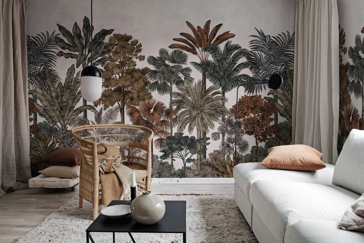 Tropical Bellewood Mural Wallpaper - room preview 03