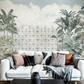 Jaipur, Sage Mural Wallpaper - room preview 03
