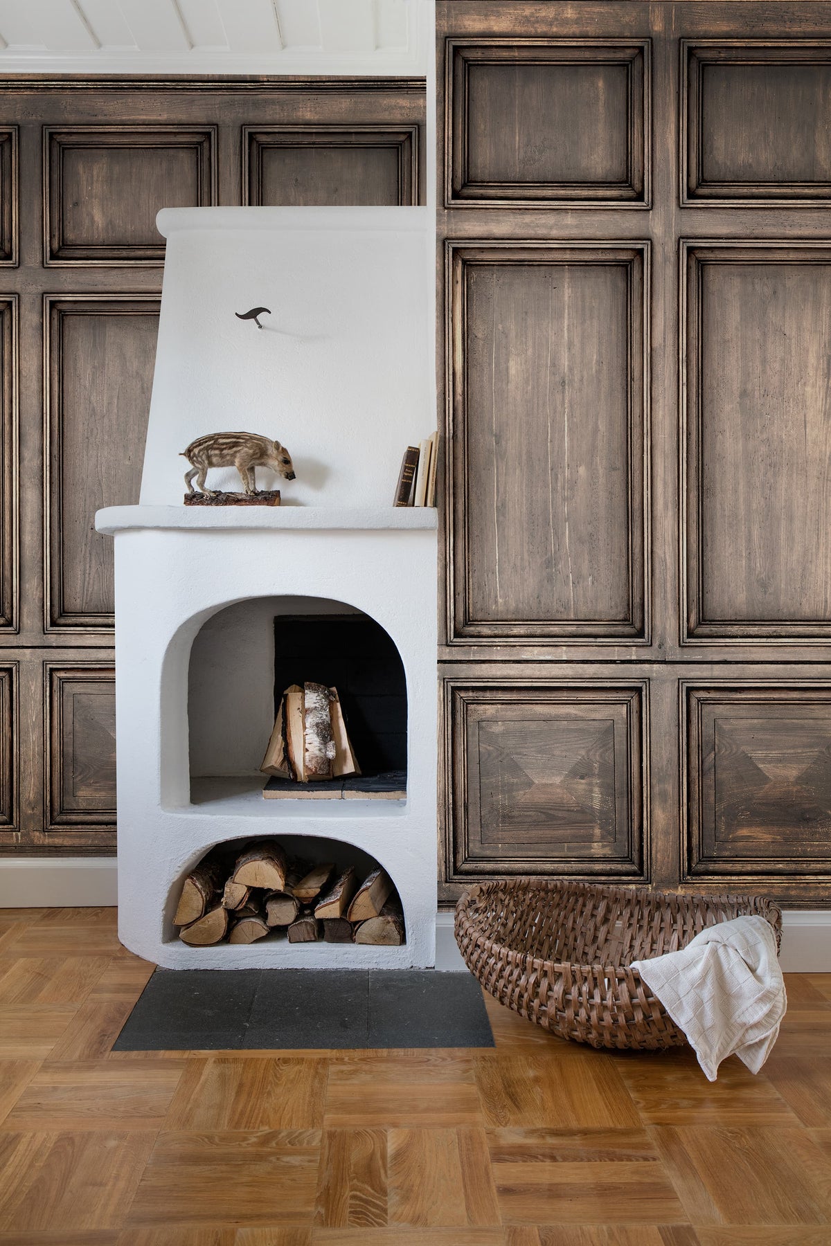 Oxford, Oak Mural Wallpaper - room preview 03