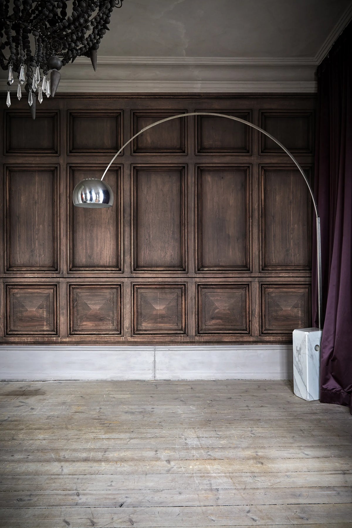 Oxford, Walnut Mural Wallpaper - room preview 03