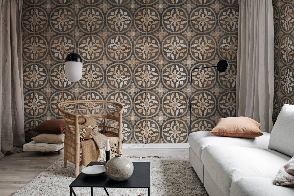 Ravenna, Rust Mural Wallpaper - room preview 03