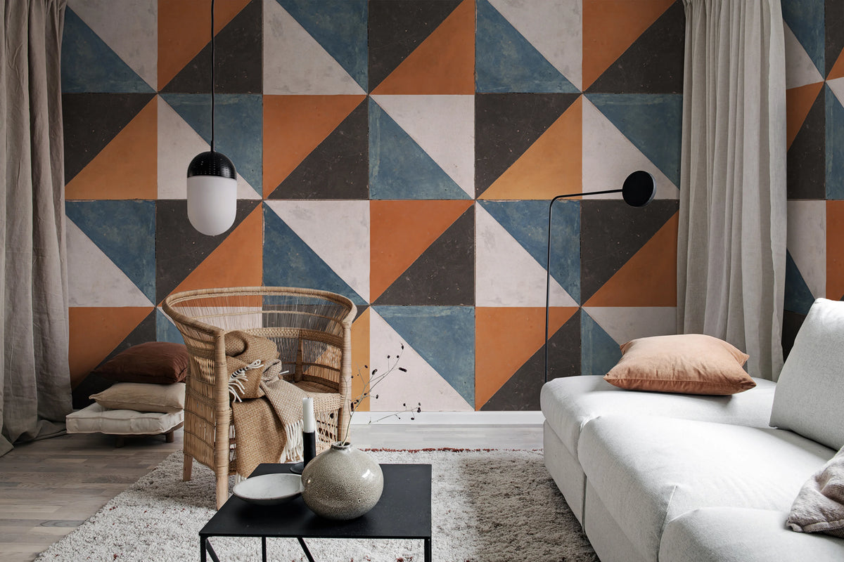 Tunis, Rust Mural Wallpaper - room preview 03