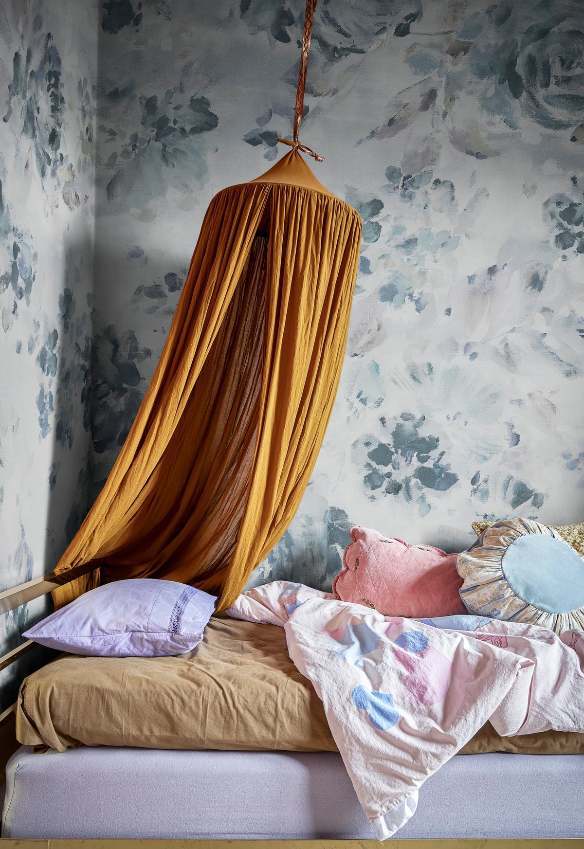 Fontvieille, Light Blue Mural Wallpaper - room preview 03