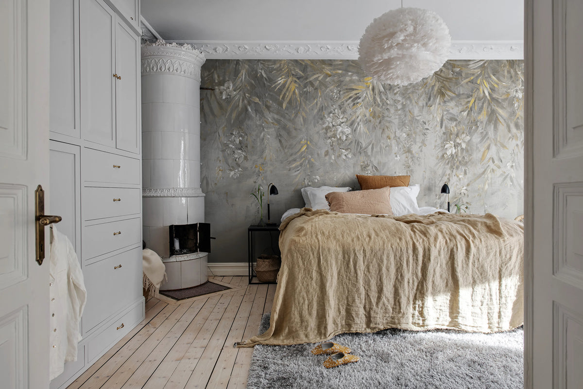 Honolulu, Gold Mural Wallpaper - room preview 03