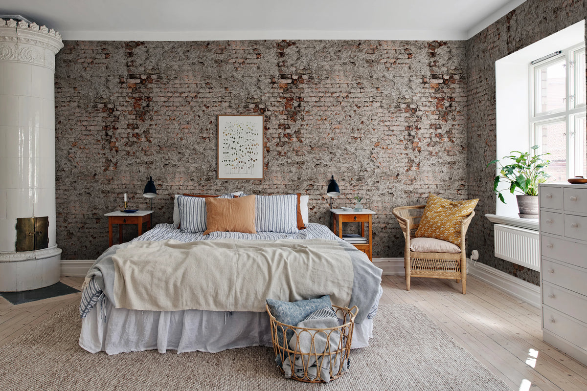 Barcelona, Rust Mural Wallpaper - room preview 03