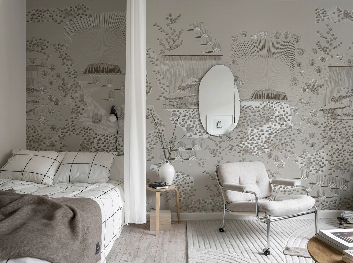 Ayers Rock, Desert Mural Wallpaper - room preview 03