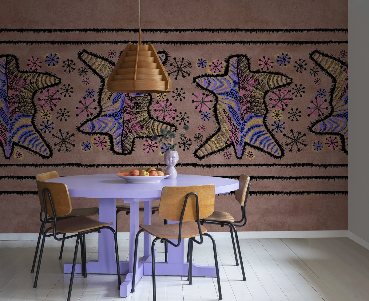 Zebra Skin, Coco Mural Wallpaper - room preview 03