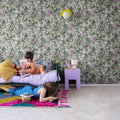Peach Valley, Lilac Mural Wallpaper - room preview 03
